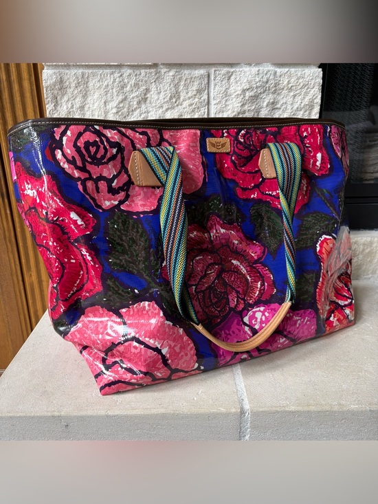Consuela Handbags - Consuela Royal Rosie Zipper Tote/ Bag Retired Design Rare Find